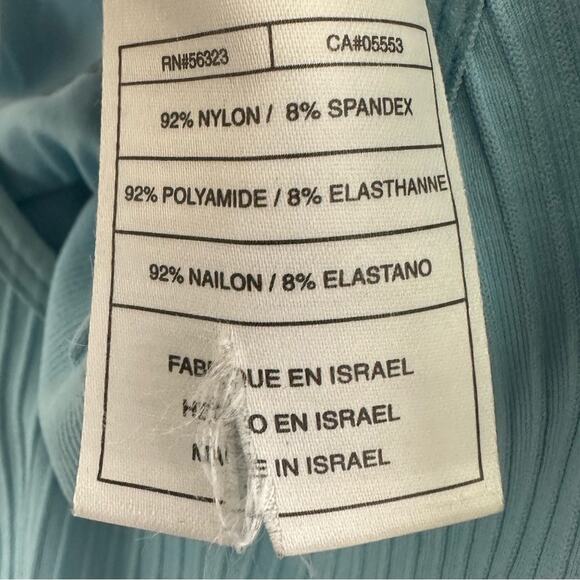 Light Blue Seamless Sans Couture Ribbed Nike Sports Bra Womens Size M/L - Picture 4 of 6